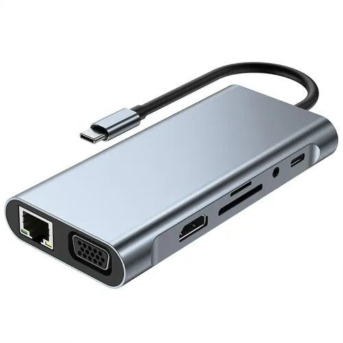 HUB USB-C 11 em 1 - Expansão Completa para seu Notebook!