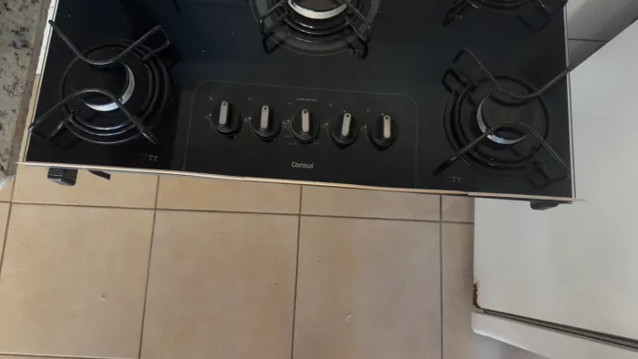 Fogão cooktop 5 bocas sem bancada