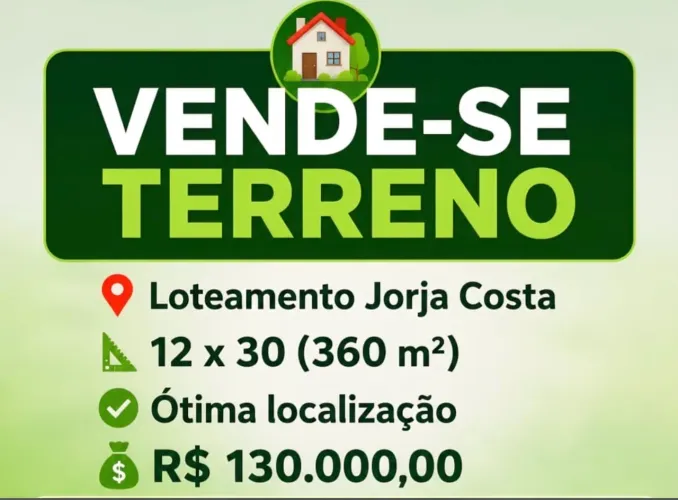 Terreno jorja Costa 360 m2