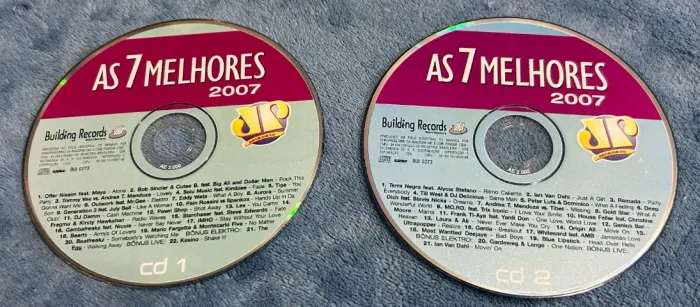 CD Duplo As 7 Melhores 2007 Jovem Pan (Apenas os Discos)
