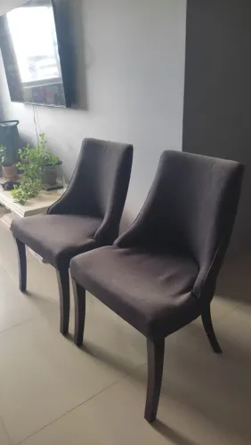 Vendo Poltronas Estofadas Pretas - 2 Unidades