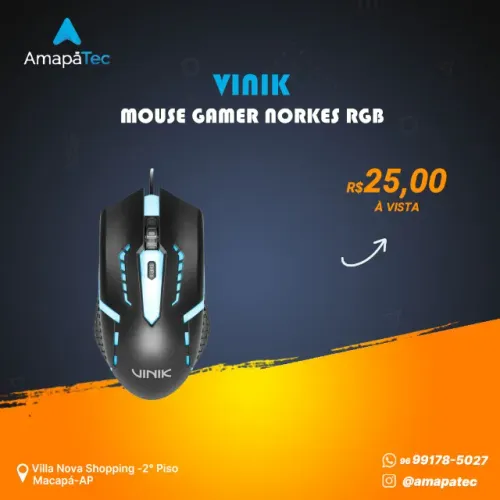 Mouse Gamer Vinik Norkes RGB