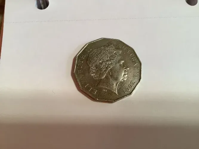 Moeda 50 Cents Austrália 2001 - Victoria Centenary of Federation