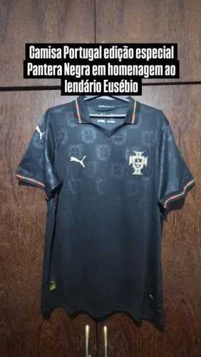 Camisa Portugal Pantera Negra