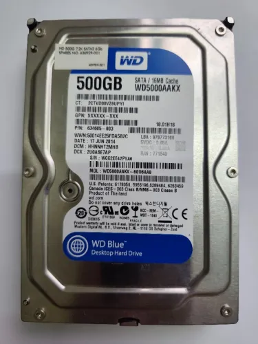 HD WD Blue 500GB SATA 3,5 (WD5000AAKX)