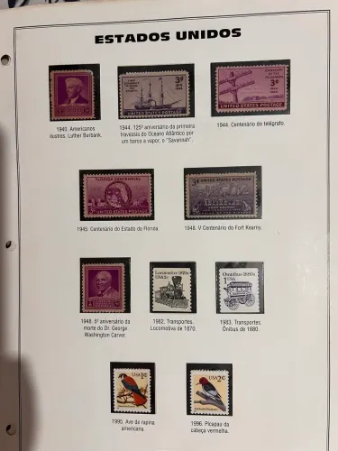 100 Selos coleção vários mundo de 1940 e muito outros! 