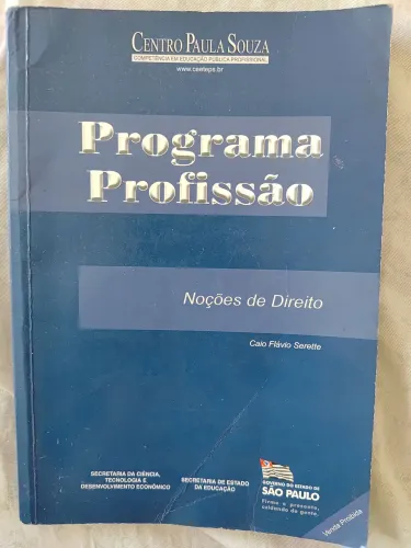Livro Programa Profissão Noções de Direito Caio Flávio Serette