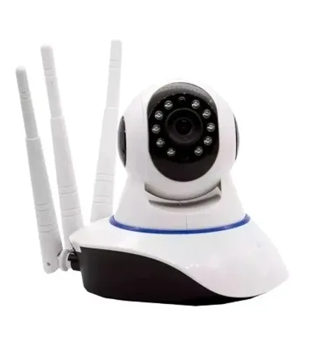 Câmera sem Fio 360 WIFI P2P HD 720P 3 Antenas App