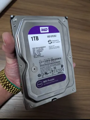 Hd Interno Wd Purple 1tb Sata 3 6gb/s 64MB 5400 Rpm - Wd10purz