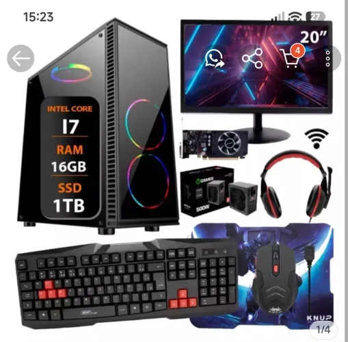 COMPUTADOR GAMER (MESA VAI JUNTO)