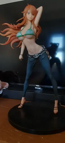 Nami One Piece figure/estatueta com roupa destacavel