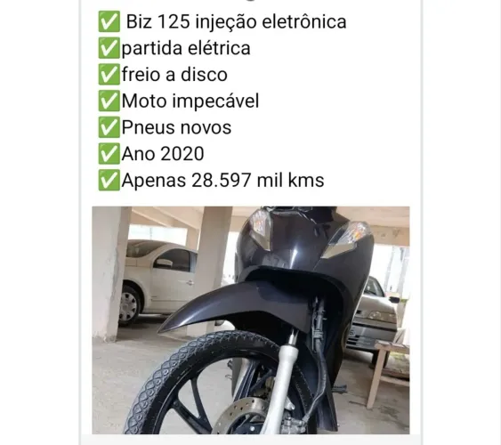Biz 125 partida eletrica