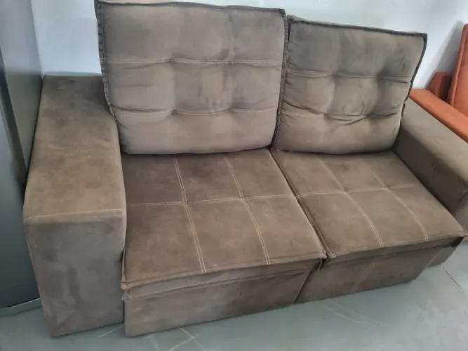Sofa retrátil reclinavel 1.90mts $799,00 A vista ou 12x 77,90 no cartão de crédito