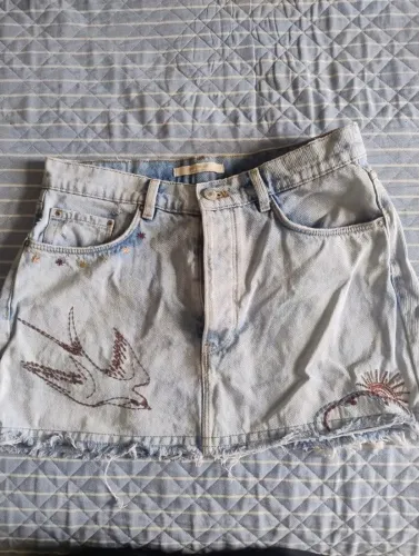 Saia jeans Zara