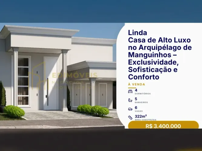 Oportunidade Única: Casa de Alto Padrão no Bairro Manguinhos