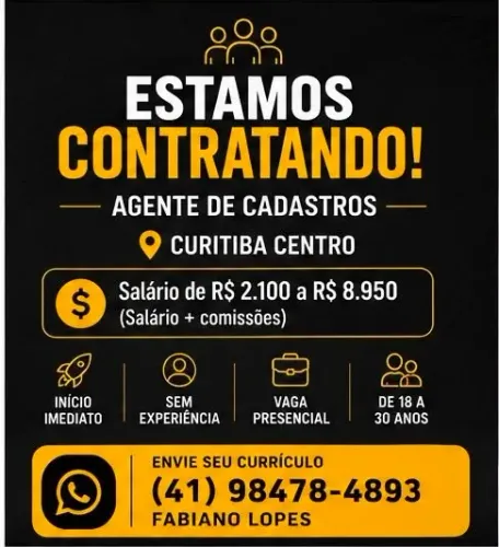 ESTÁ PRECISANDO DE UMA OPORTUNIDADE PARA GANHAR DINHEIRO?