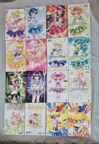 Manga Sailor Moon Completo 1 ao 12 + Short Stories 1 e 2 + Sailor V 1 e 2