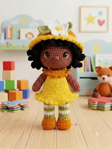 Boneca Lili de Amigurumi