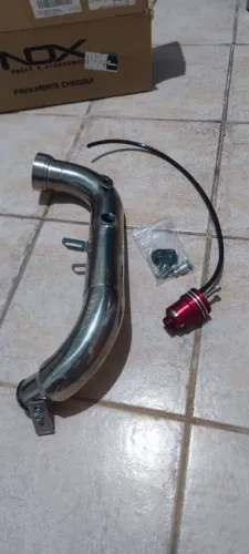 Pressurização em inox para VW tsi e Audi tfsi 1.4 turbo com válvula de espirro