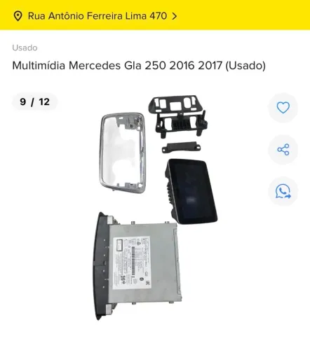 MULTIMÍDIA MERCEDES GLA 250 2016 2017