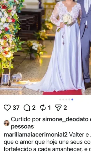 Lindo vestido de noiva
