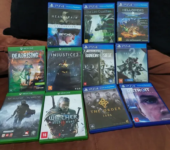 Lote de jogos de ps4 e xbox one