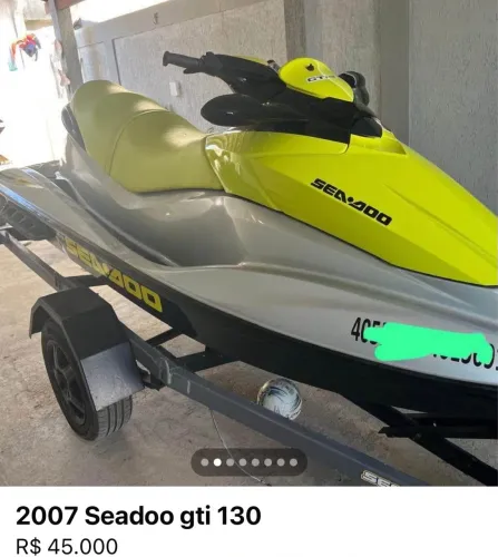 Vendo JET SKY TODO EM DIA c carrocinha para Transporte em dia !!