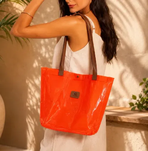 Bolsa de Praia Líquido Laranja