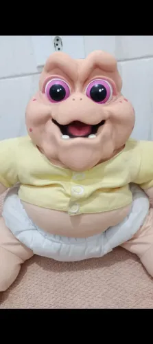Boneco baby família dinossauro funcionando em inglês