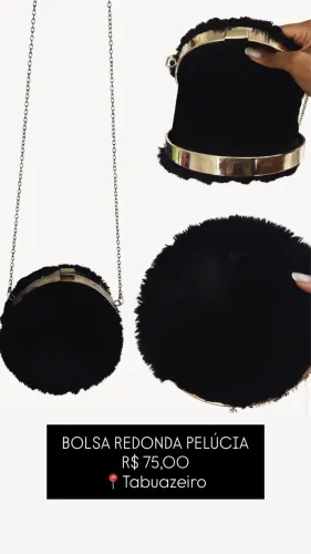BOLSA REDONDA PELÚCIA