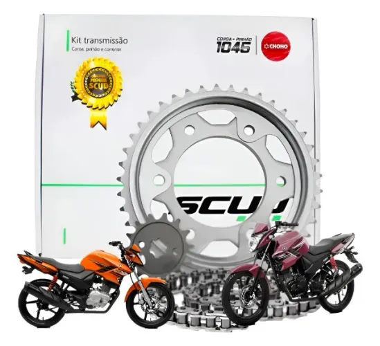 KIT RELAÇÃO COM RETENTOR SCUD FAZER 150 2014 -2026