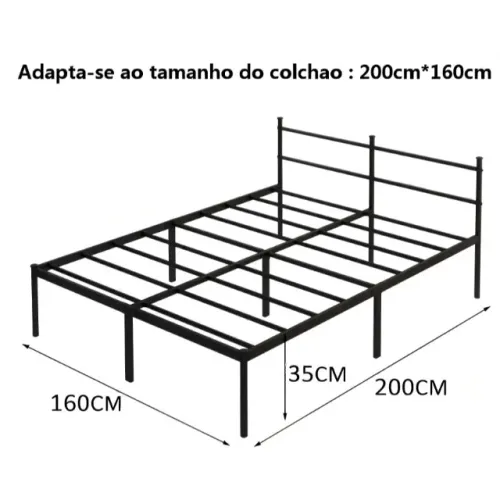 Estrado de metal cama Queen Size