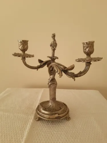 Candelabro fracalanza prata
