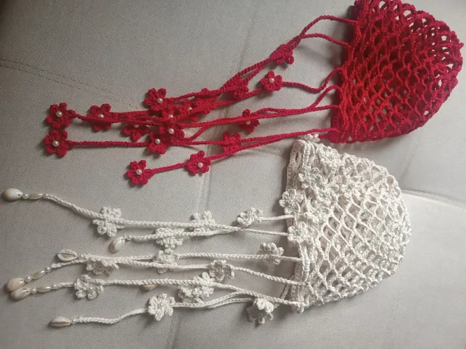 Headpiece de crochê