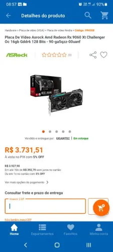 Placa de vídeo 16GB!! 