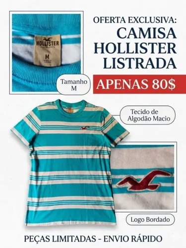 Camisa Hollister Listrada