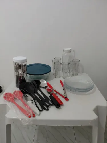 Kit Cozinha Completo + Utensílios + Caixa Organizadora Plastil (Perfeito Estado!)
