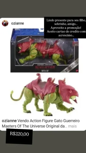 Vendo Action Figure Gato Guerreiro Mattel