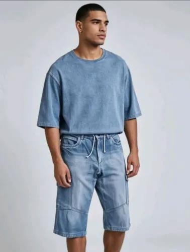 Bermuda Jeans Masculina Cargo GG