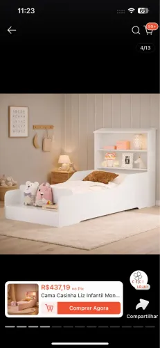 Cama Infantil Casinha (Estilo Montessoriano)