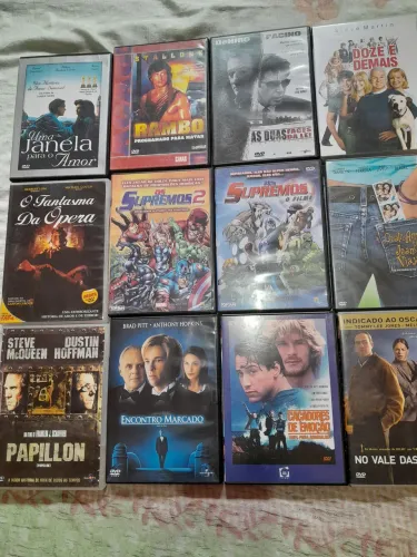 Lote 12 DVDs Coleção - Filmes Variados Barato Cinema