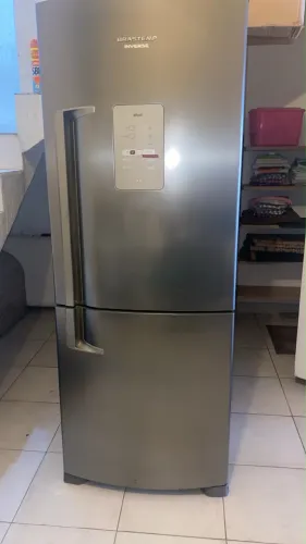 Geladeira Brastemp Inverse Ative! 422L Inox Frost Free - Impecável