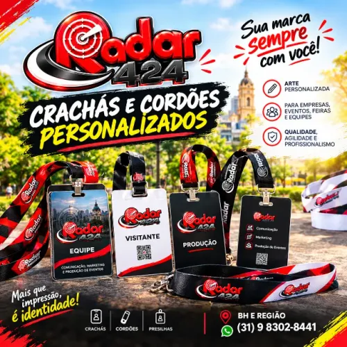 CRACHÁS PERSONALIZADAS