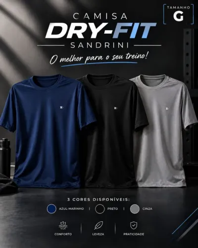 Camiseta Esportiva Dry-Fit Sandrini Original