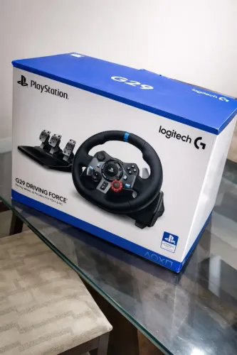 Logitech G29 Completo na Caixa  PS5/PS4/PC Impecável