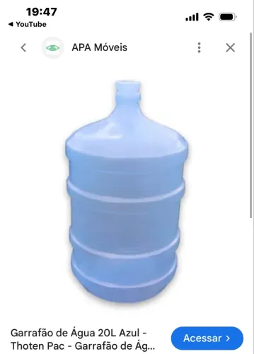 Vaso de água 20 litros