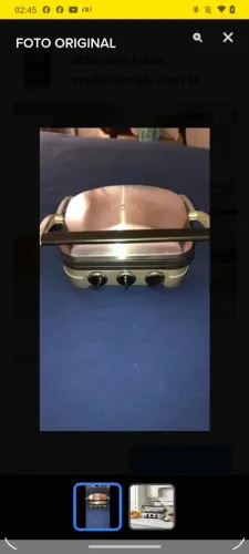 grill e chapa elétrica Cuisinart Griddler (modelo da linha GR-4N / GR-5BR).