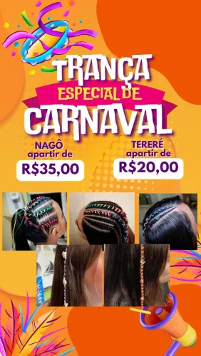 Trança de CARNAVAL 