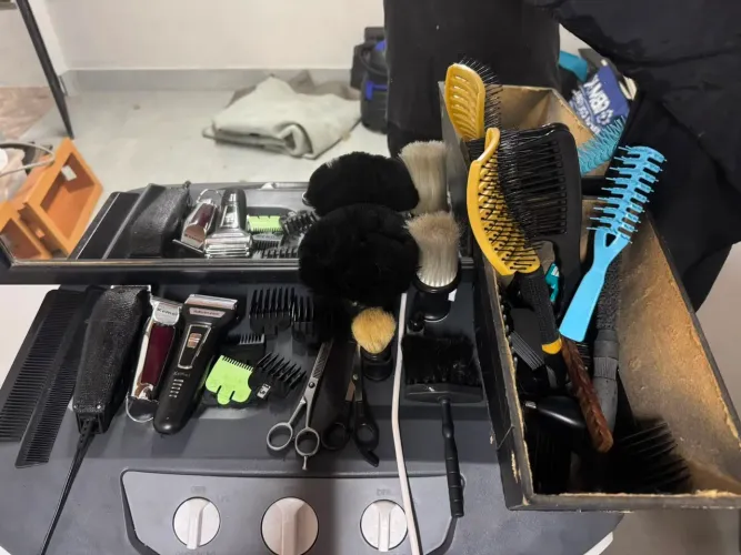 Artigos de barbearia cabeleireiro