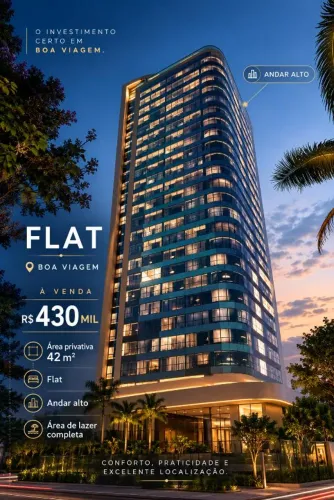 Boa viagem | Duplex | R$ 360 mil | 02 quartos |